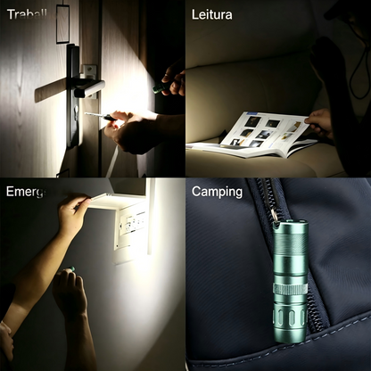 Lanterna EDC MINI-E 105LM Preto Chaveiro à Prova d'Água IPX7 TrustFire