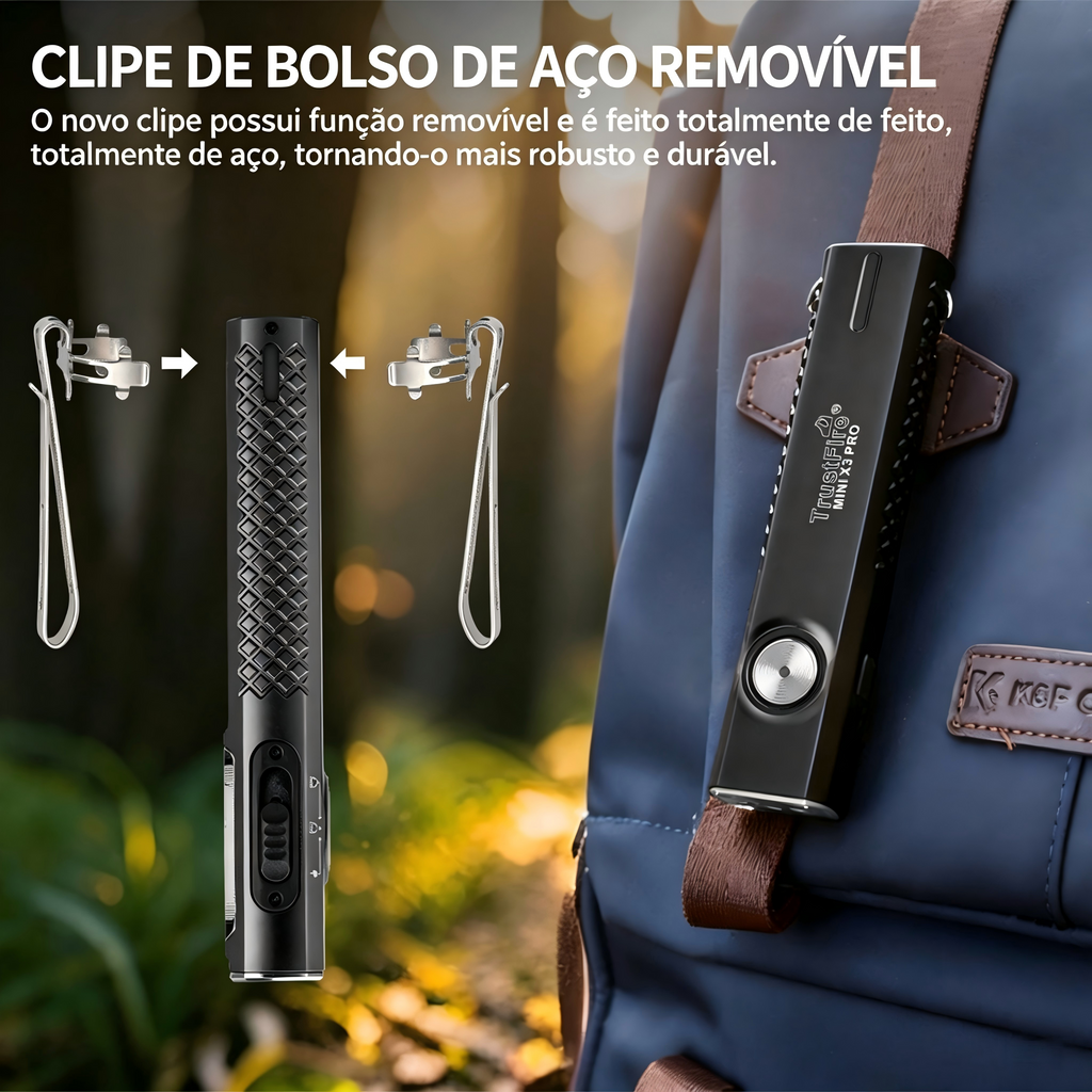 Lanterna EDC MINIX3-PRO Recarregável USB-C 2050LM TrustFire