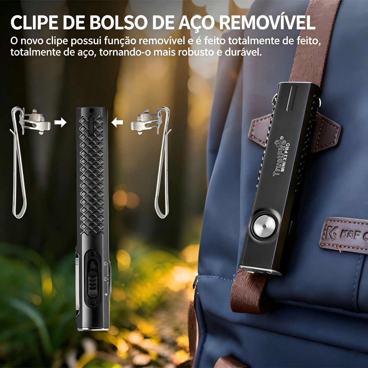 Lanterna EDC MINIX3-PRO Recarregável USB-C 2050LM TrustFire