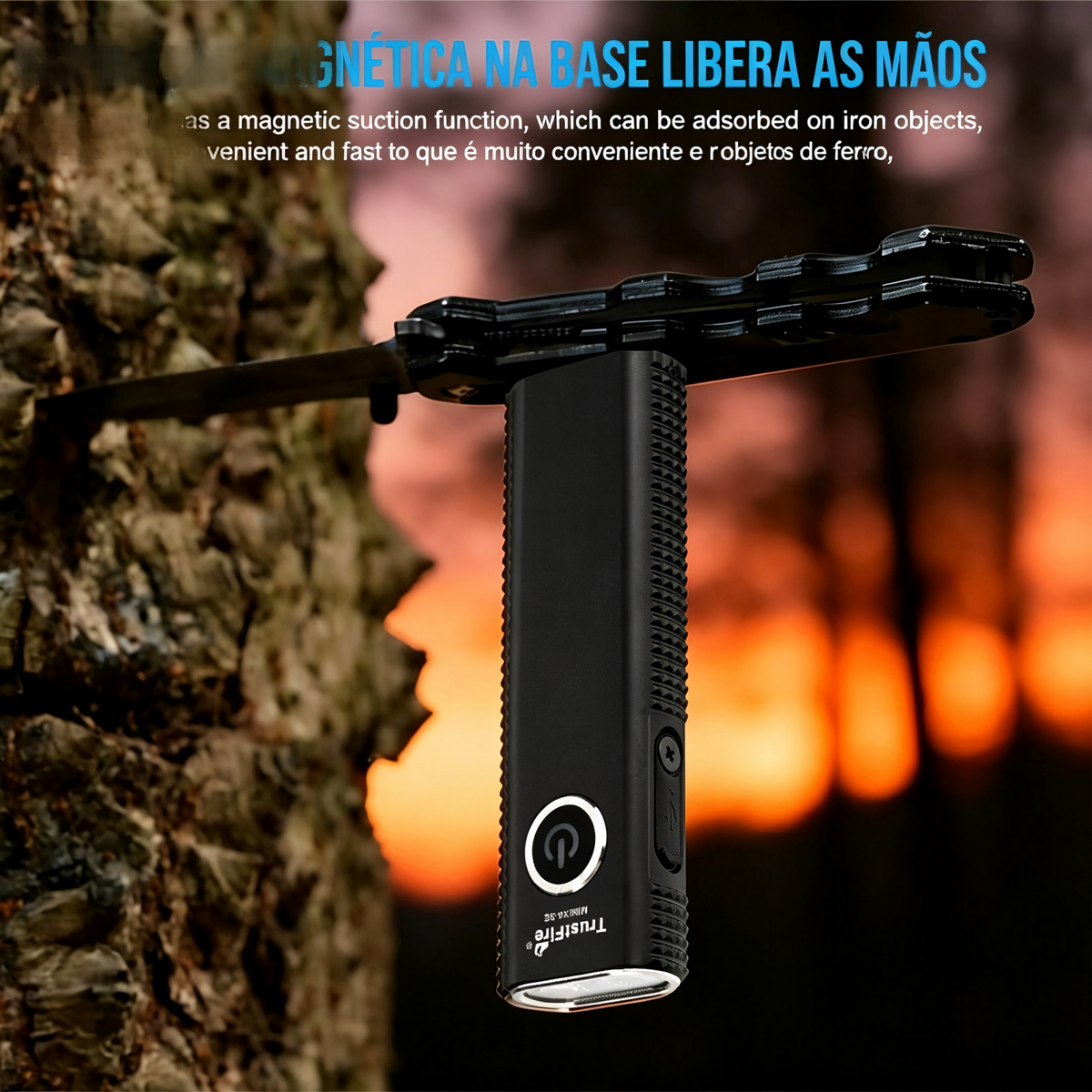 Lanterna EDC MINIX6-SE 1500LM com Luz UV Recarregável USB-C TrustFire