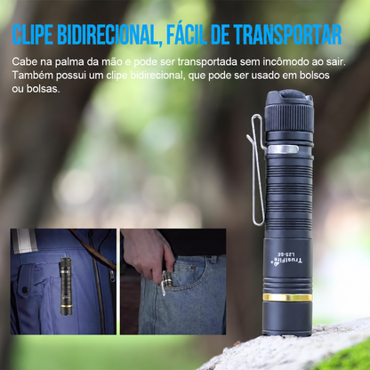 Lanterna Tática L2S-SE 1050LM Recarregável EDC com Clip Bidirecional TrustFire