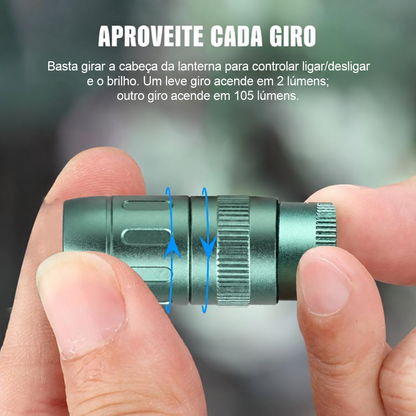 Lanterna EDC MINI-E 105LM Preto Chaveiro à Prova d'Água IPX7 TrustFire