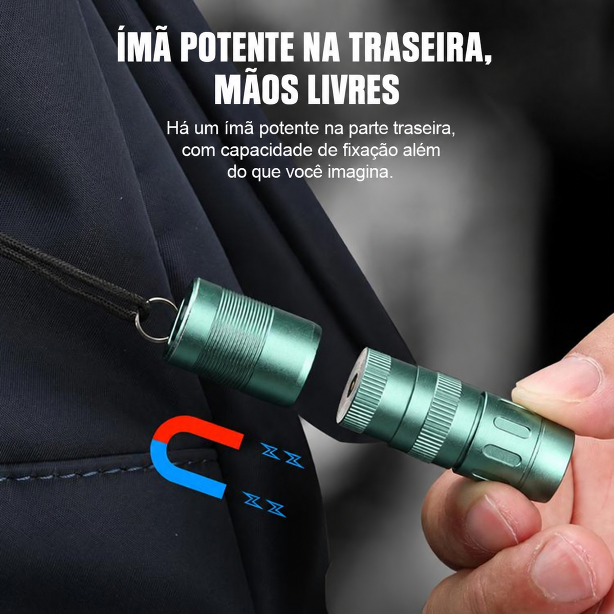 Lanterna EDC MINI-E 105LM Preto Chaveiro à Prova d'Água IPX7 TrustFire