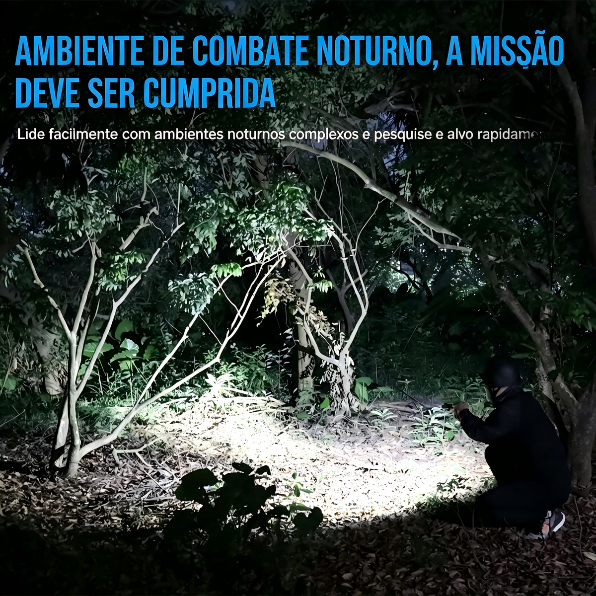 Lanterna Tática com Laser Verde GM07-SE 1050LM TrustFire | Lanterna de Arma