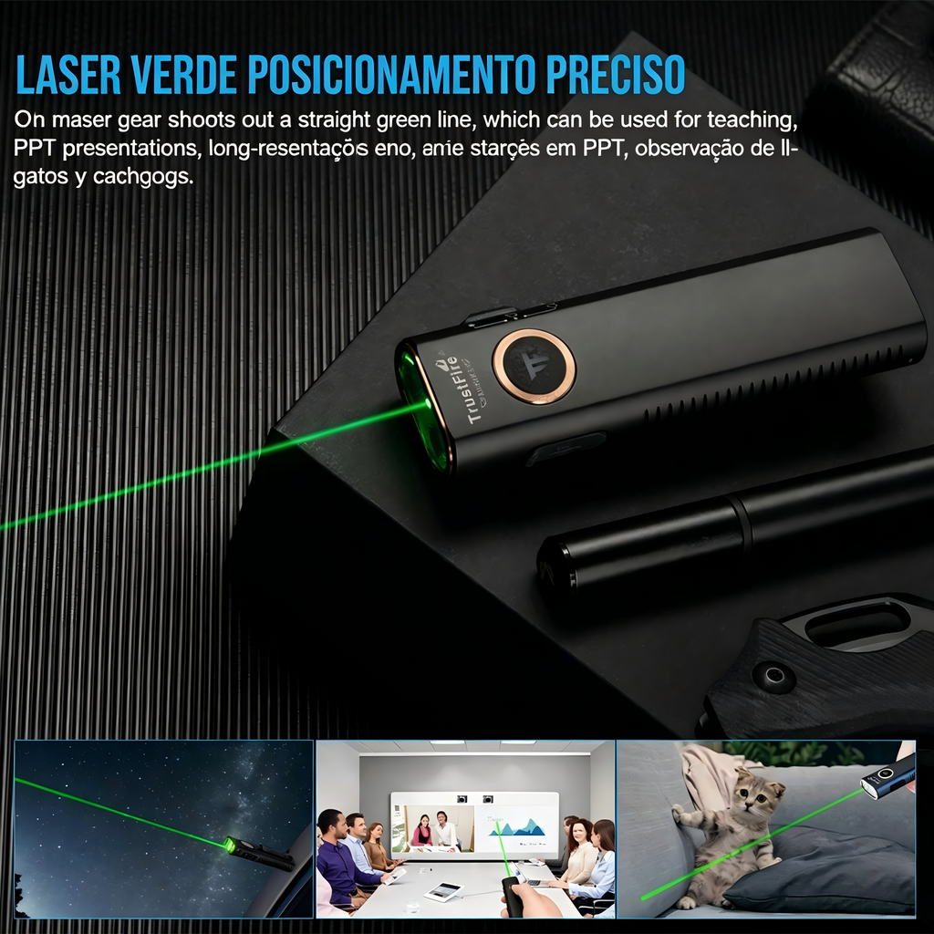 Lanterna de Cabeça MINIX3 1050LM Multifuncional Recarregável TrustFire
