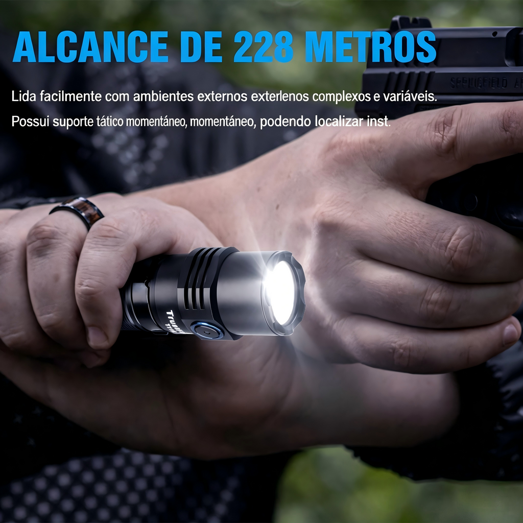 Lanterna Tática T21R 2600LM Recarregável USB-C TrustFire