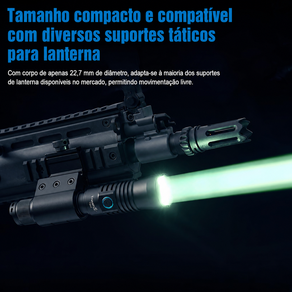 Lanterna Tática T30R 460LM Recarregável USB-C TrustFire