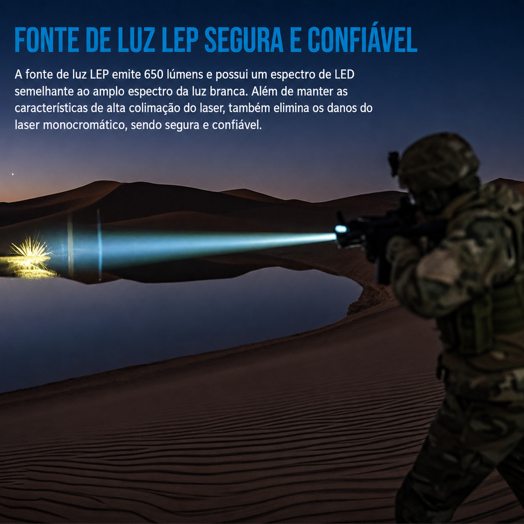 Lanterna Tática T45R Longo Alcance 650LM TrustFire