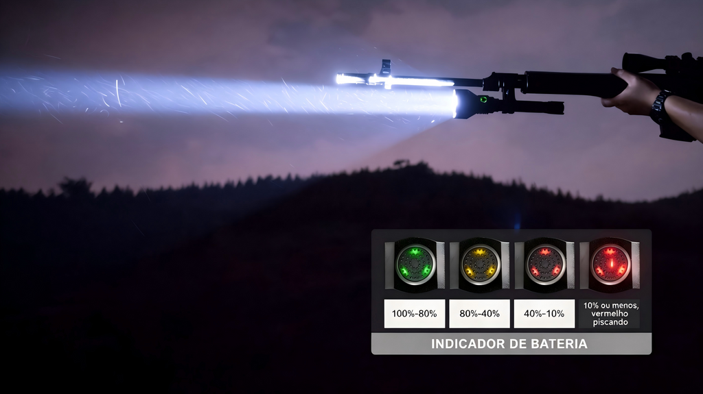 Lanterna Tática T70 Longo Alcance 1800LM TrustFire