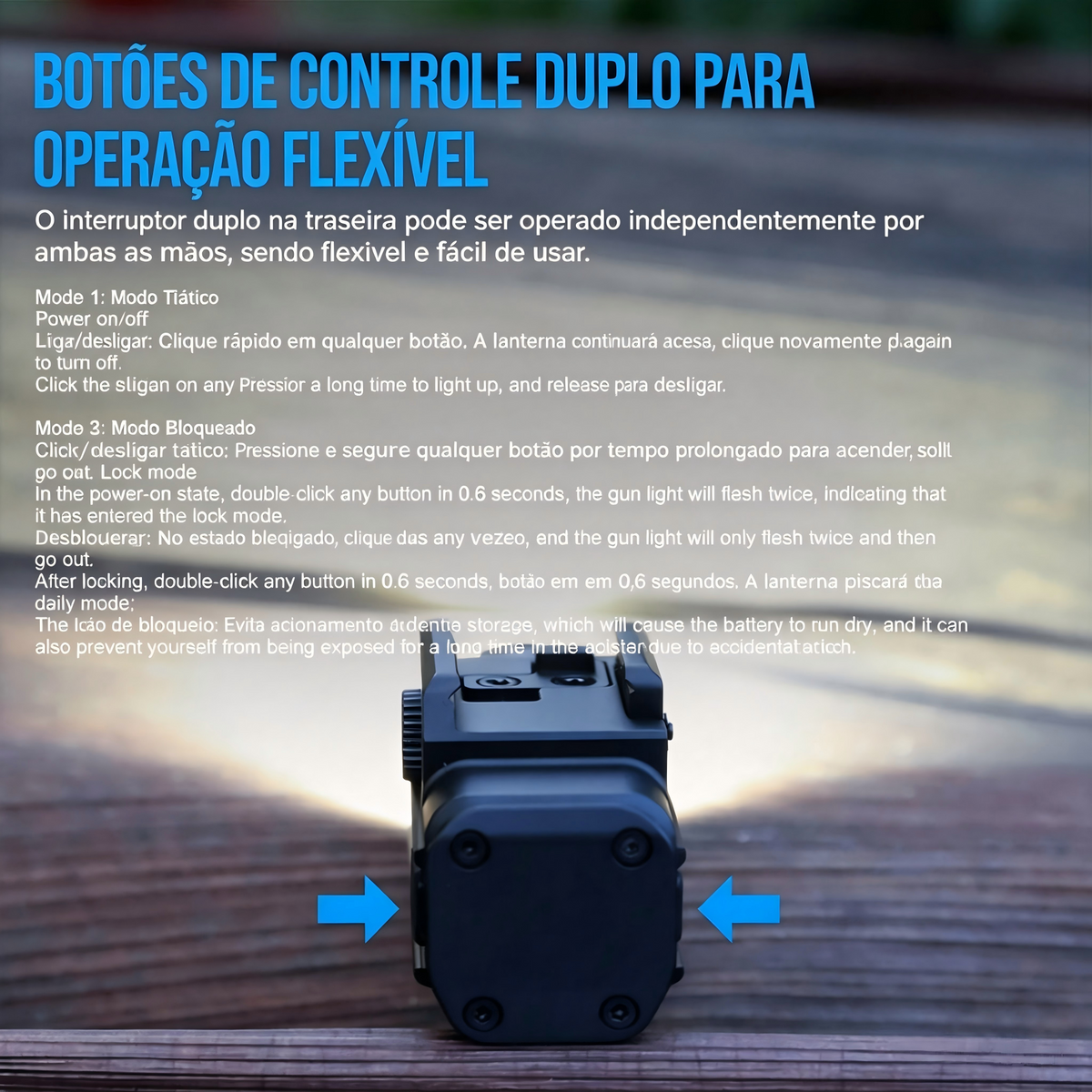 Lanterna Tática GM05 1050LM TrustFire | Lanterna de Arma