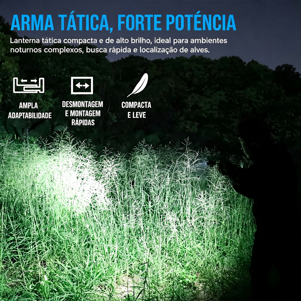 Lanterna Tática GM05 1050LM TrustFire | Lanterna de Arma
