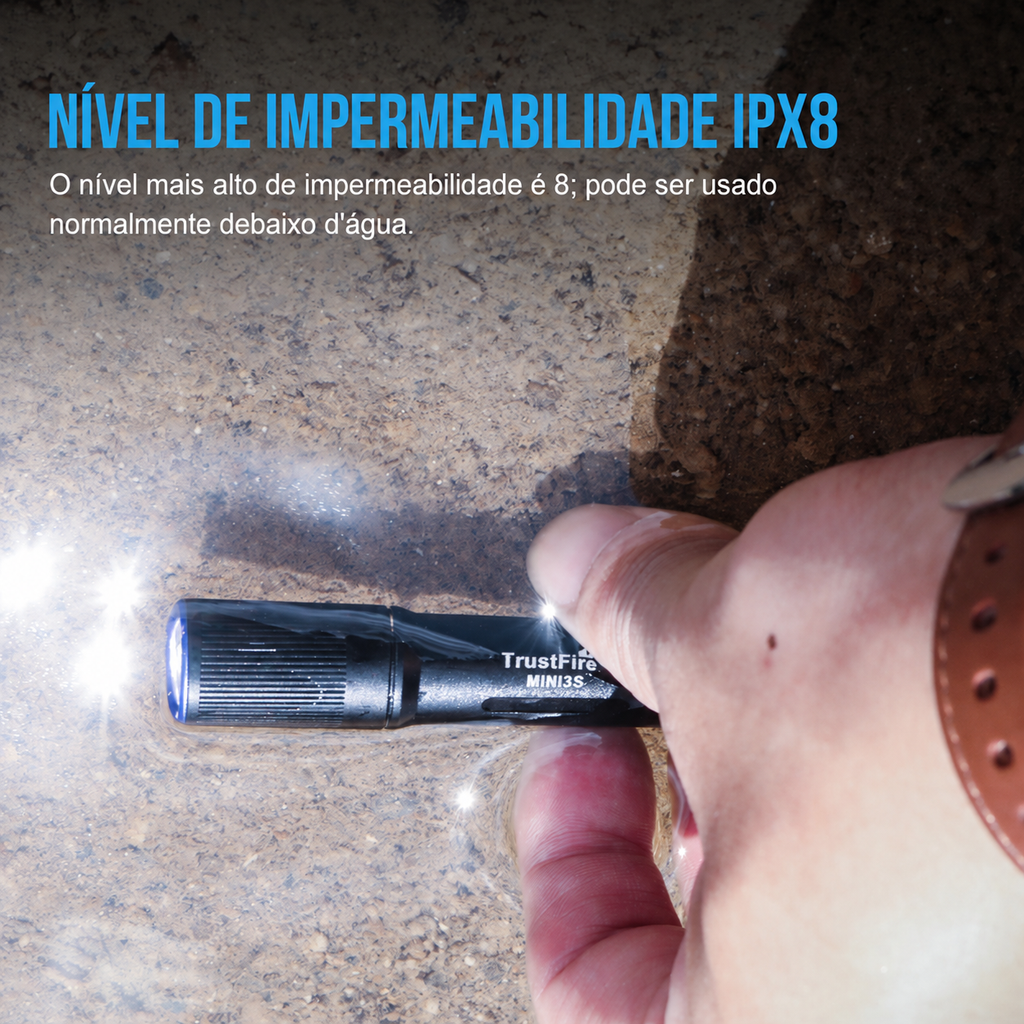Lanterna Mini MINI3S 235LM Recarregável TrustFire