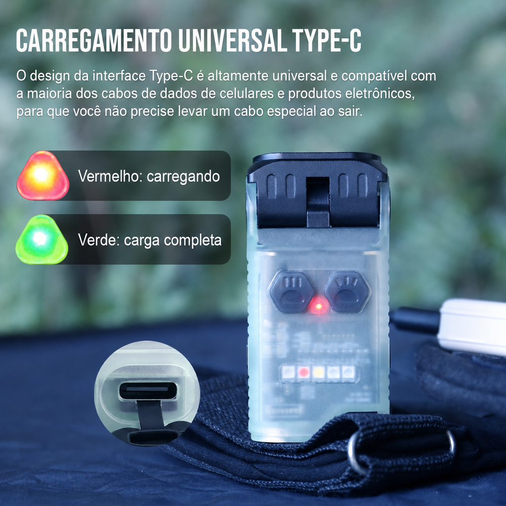 Lanterna de Cabeça MINIX5 750LM Multifuncional com UV TrustFire